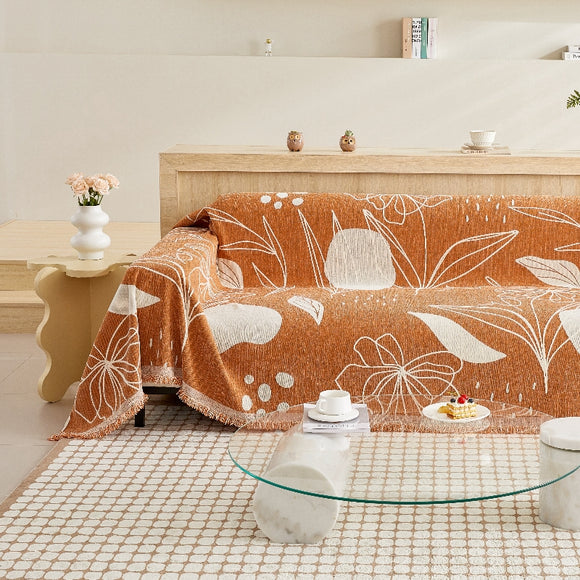 Sea of Orange Blossoms Sofa Covers